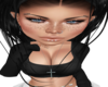 Nia Black Crop Top