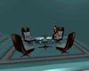 CRF* Teal Club Chair Set