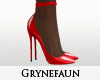 Loub red nylon heels