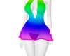 Rainbow skimpy dress