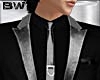 Black Silver Formal Suit