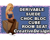 Derivabl Suede Cube Seat