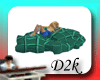 D2k-Green pillow pile 9p