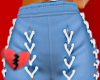 blue lacey pants