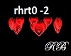dj: red hearts light