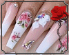 A FloralPinkNails +Rings