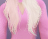 Pink V Cutout Sweater Dr