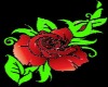 (AL) Red Rose Tatoo F