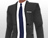 EM Dk Gry Suit Blu Tie