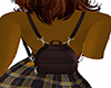 Brown Mini Backpack