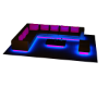 Blue & Pink Neon Couch