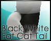 Black/White Fat Cat Tail