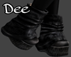 -D- Black Velvet Boots