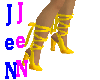 Yellow HighCut Heels