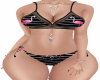 BLACK FLAMIN BIKINI RLL